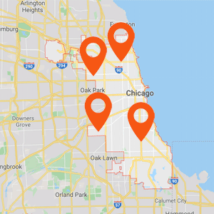 Katzkin Car Upholstery Chicago IL Map